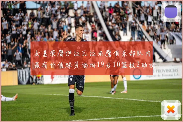 麦基荣膺伊拉瓦拉老鹰俱乐部队内最有价值球员场均19分10篮板2助攻成队内最佳